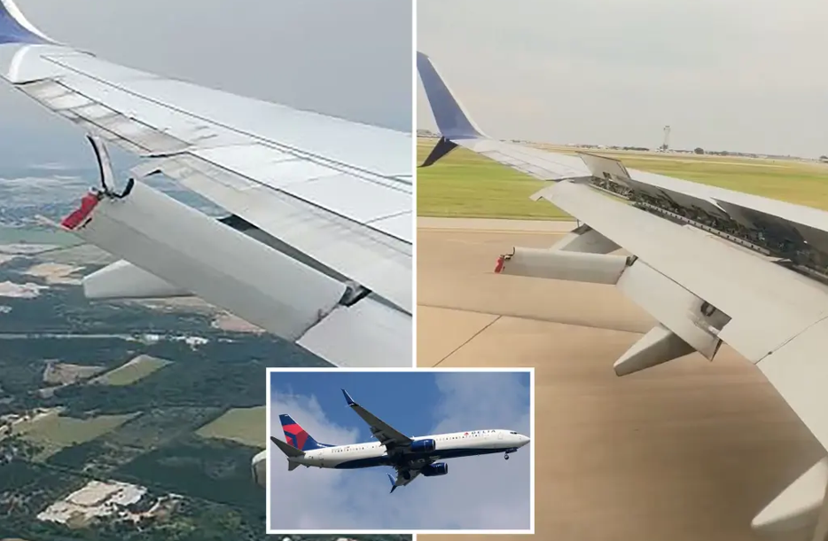 Emergency in the Sky: Delta Airlines plane 737 Loses Part of Wing During Flight