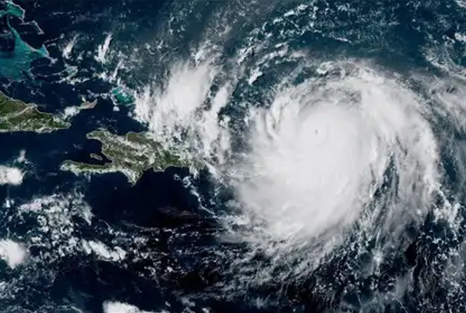Hurricane Erin Briefly Hits Category 5 Before Settling as Category 4 Monster Storm. 