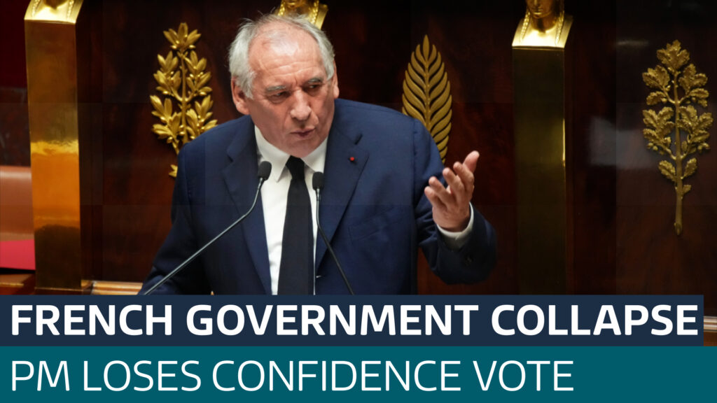 France’s Government Collapses Amid Debt Crisis and Political Deadlock