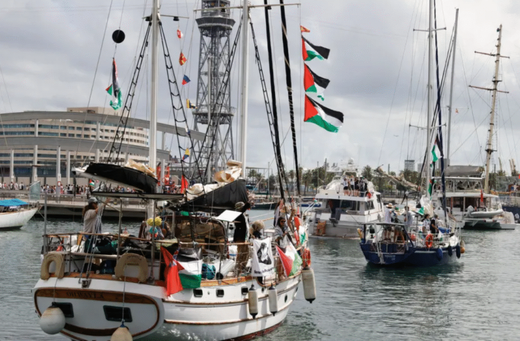 Greta Thunberg's Gaza Flotilla Boat Hit by Suspected Drone Attack